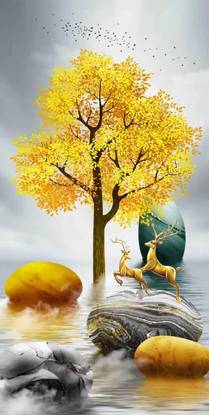 Product image - กวางต้นหลิวทอง