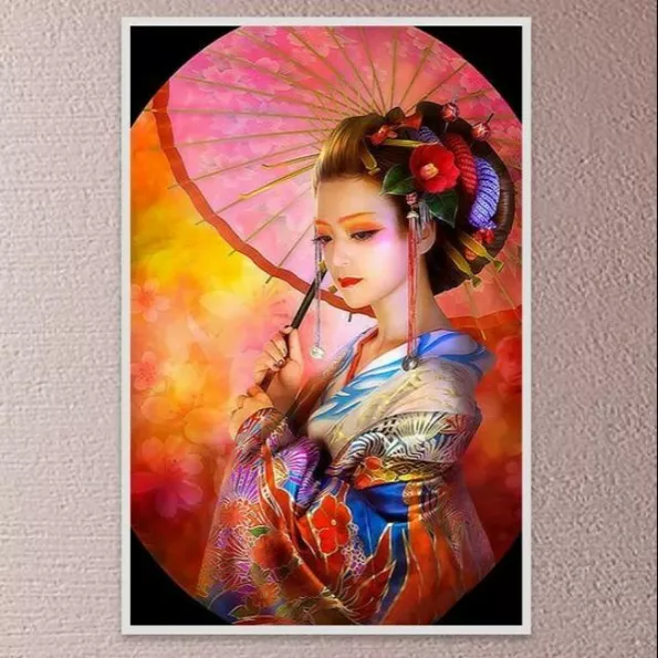 Product image - สาวญี่ปุ่นกิโมโนกางร่ม