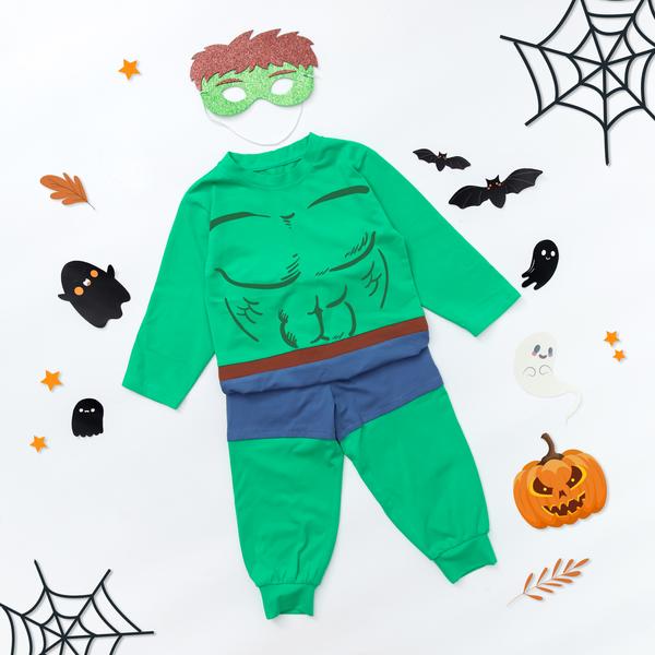 Set siêu nhân xanh lá kèm mặt nạ