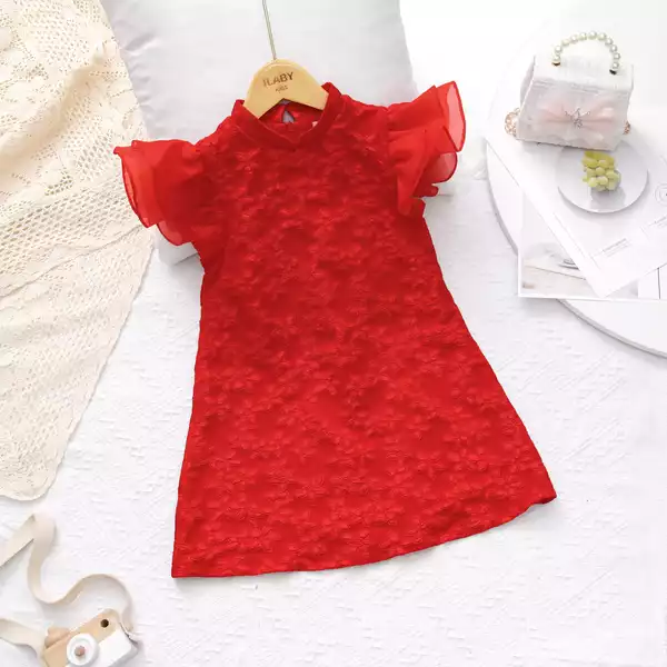 Áo dài gấm tay voan