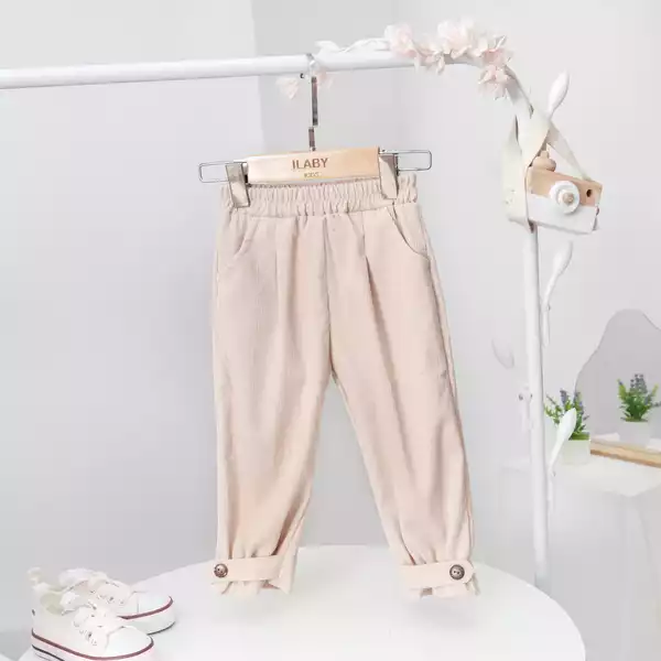 Quần bé gái gấu cài cúc