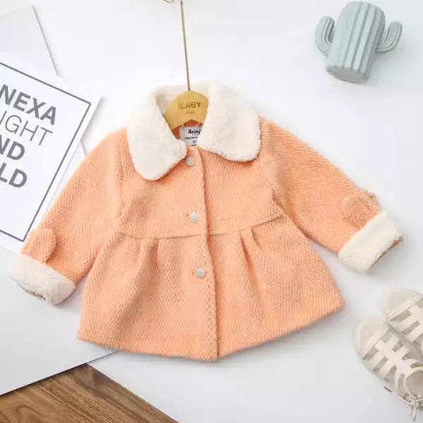 Áo khoác dạ phối tay thỏ