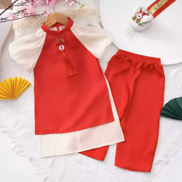 Áo dài tafta phối voan