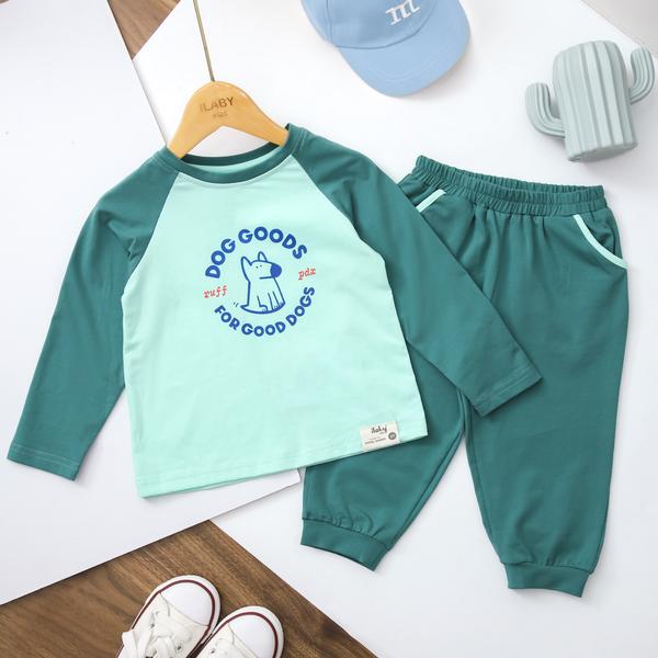 Set thun dài tay raglan bé trai