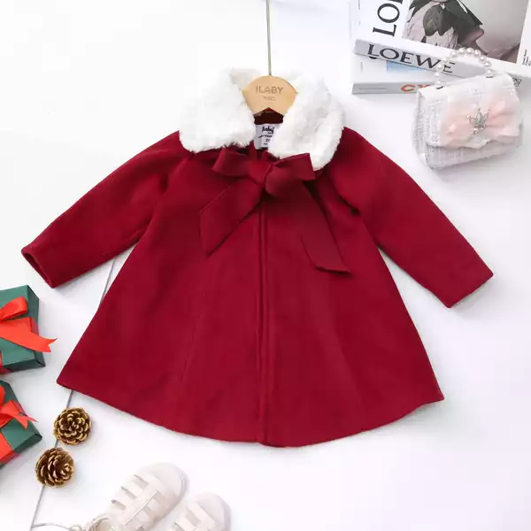 Áo khoác dạ phối cổ lông