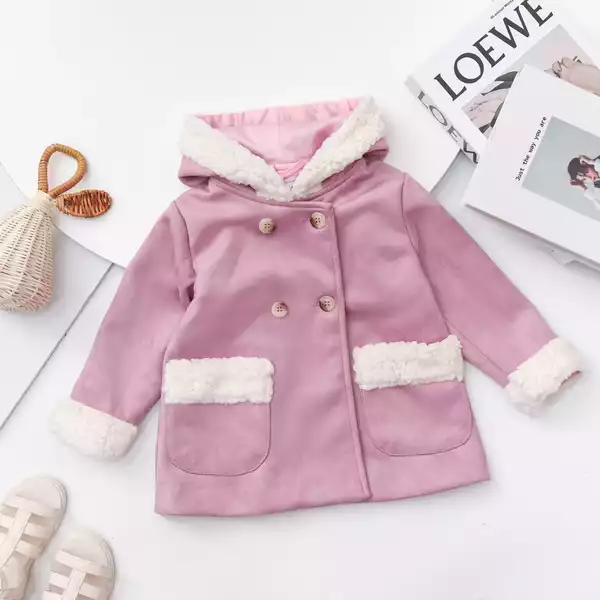 Áo khoác da lộn phối lông