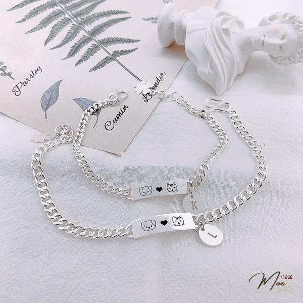 ĐT12 - Lắc tay đôi họng xích dog and cat