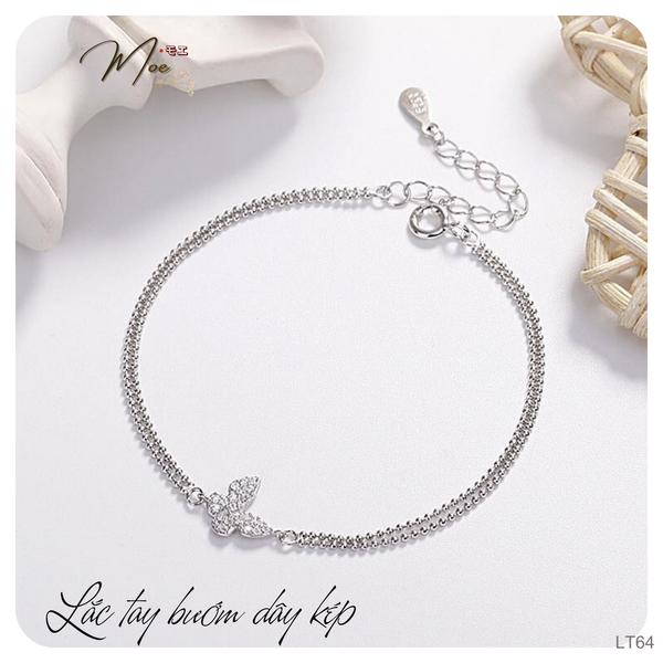 LT64 - Lắc tay bướm dây kép