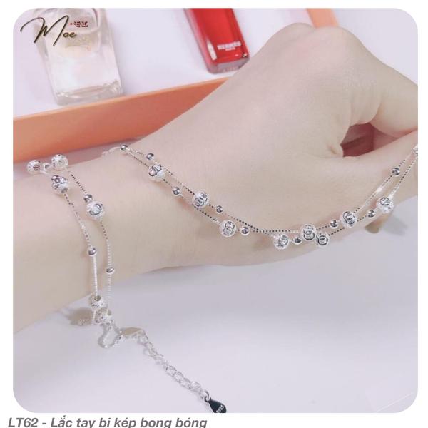 LT62 - Lắc tay bi kép bong bóng