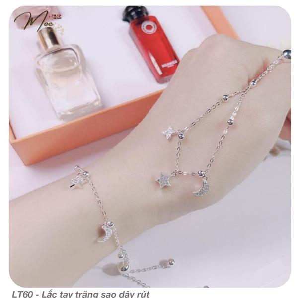 LT60 - Lắc tay trăng sao dây rút