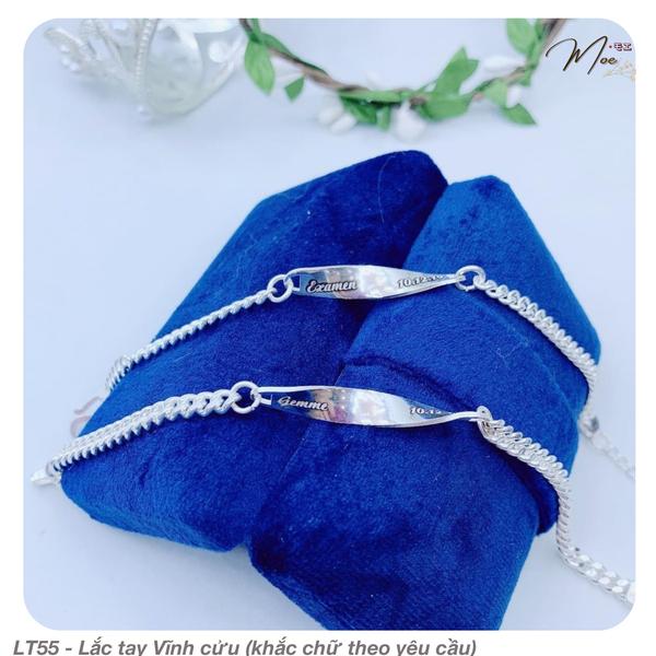 LT55 - Lắc tay Vĩnh cửu 
(khắc chữ theo yêu cầu)