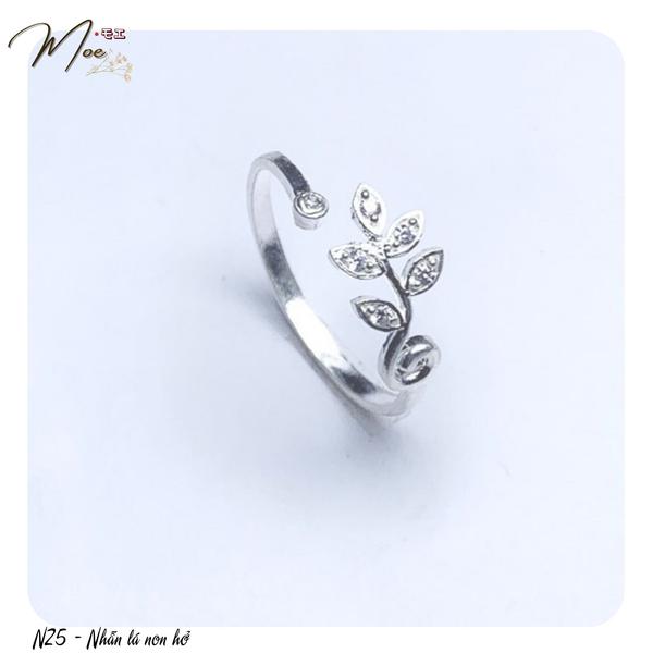 N25 - Nhẫn lá non hở