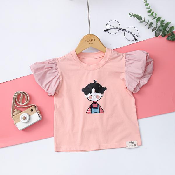 Áo thun phối tay bồng