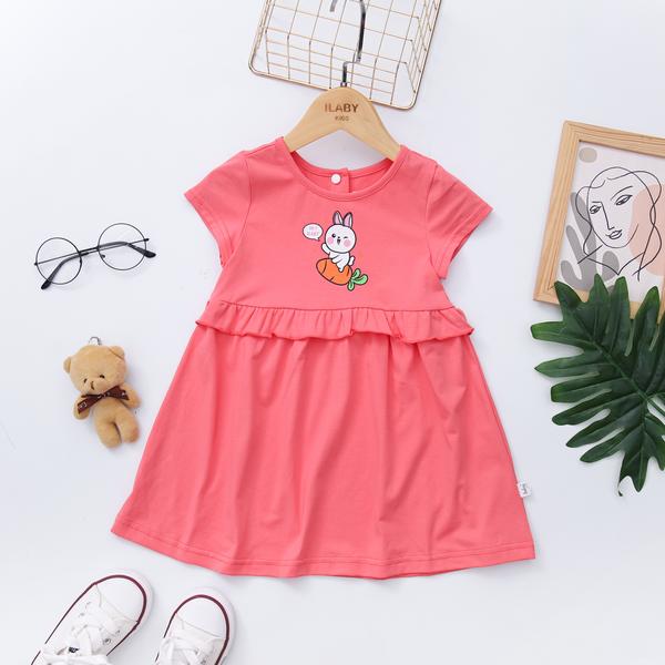 Váy thun bèo eo in hình