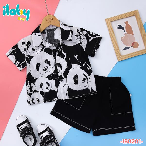 Set sơ mi gấu trúc