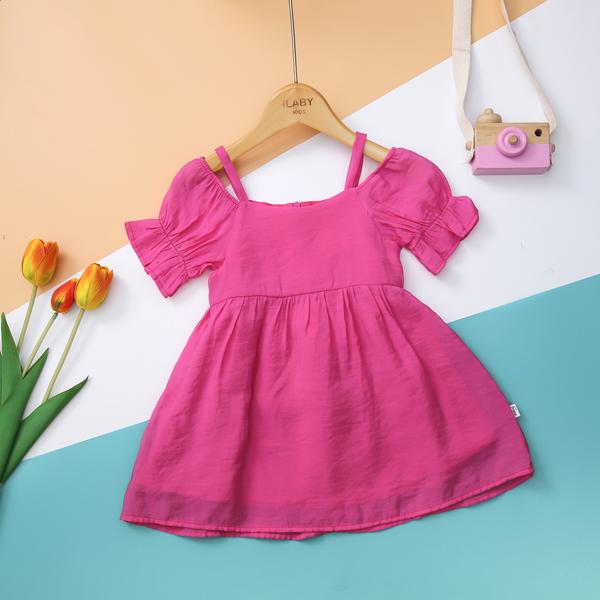 Váy voan hở vai 2 dây