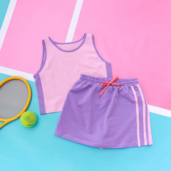 Set áo sát nách kèm quần váy