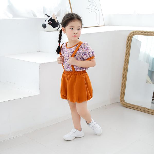 Set áo hoa nhí kèm quần yếm