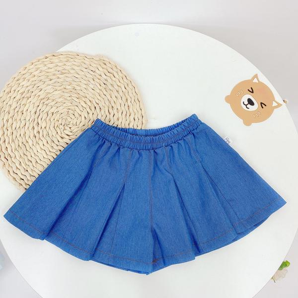 Quần bò giả váy bé gái
