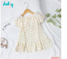 Váy xô cổ ren đuôi cá