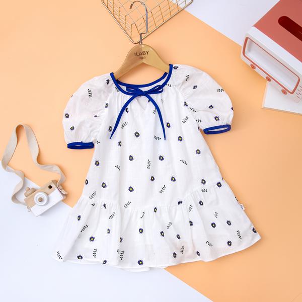 Váy in hoa phối viền