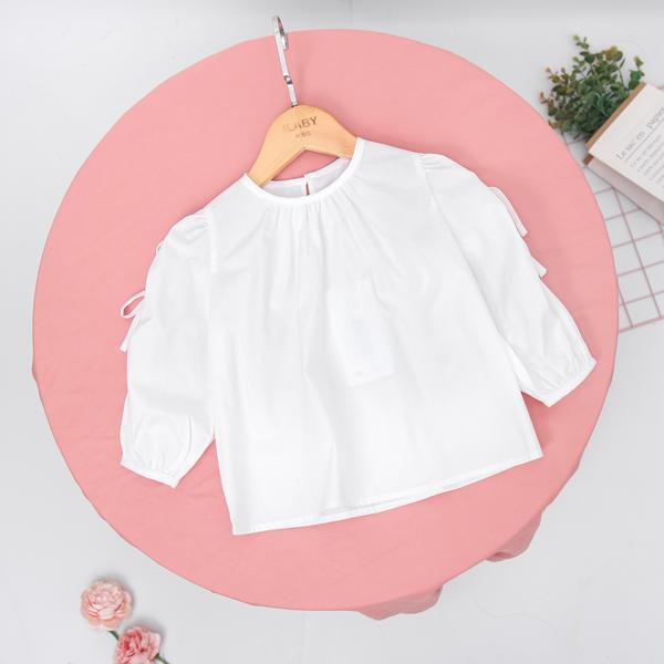 Áo sơ mi nhún cổ tròn