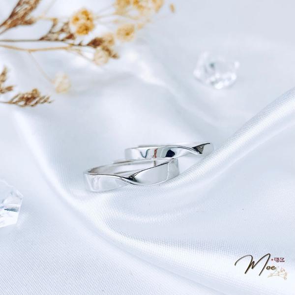 ĐN53 - Nhẫn đôi vô cực trơn freesize