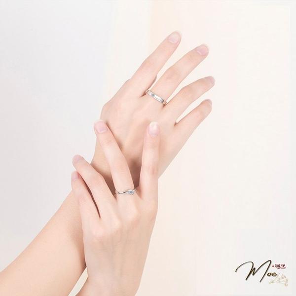 ĐN63 - Nhẫn đôi đá chủ tình nhân freesize