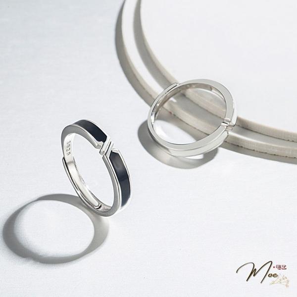 ĐN55 - Nhẫn đôi vô cực hạnh phúc trắng - đen freesize