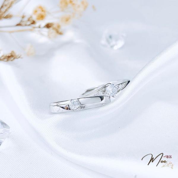 ĐN63 - Nhẫn đôi đá chủ tình nhân freesize