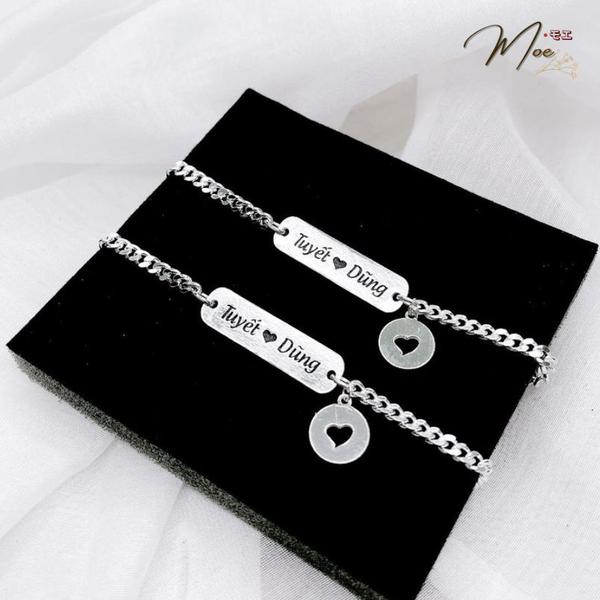 ĐT23 - Lắc tay đôi Him and Her kèm khắc tên