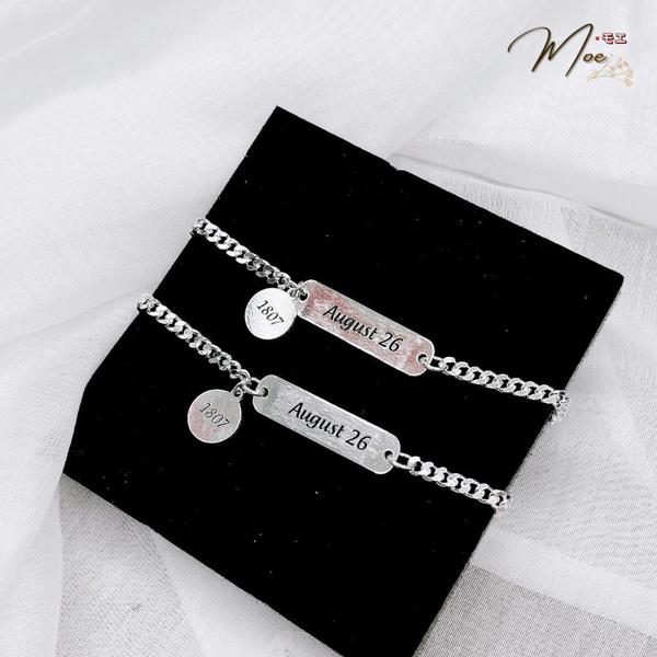 ĐT23 - Lắc tay đôi Him and Her kèm khắc tên