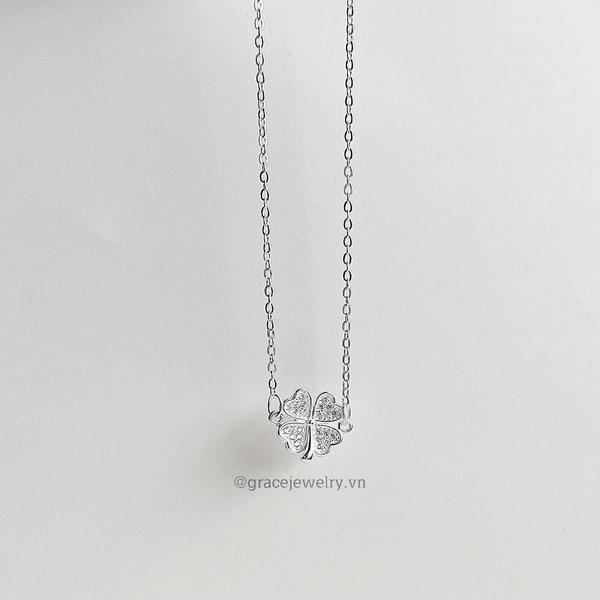 D7 - Dây chuyền cỏ 4 lá liền