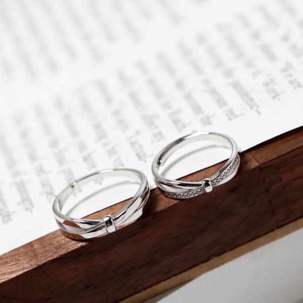ĐN36 - Nhẫn đôi nút thắt hạnh phúc
