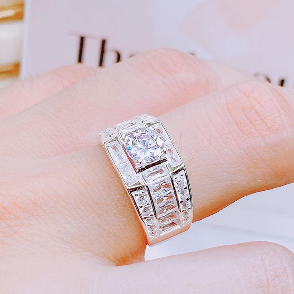 NN20 - Nhẫn nam đá chủ baguette