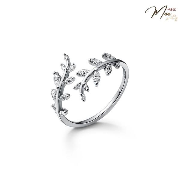 N114 - Nhẫn lá non dương xỉ xi kim