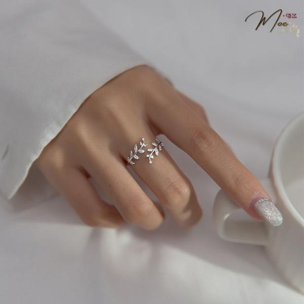 N114 - Nhẫn lá non dương xỉ xi kim