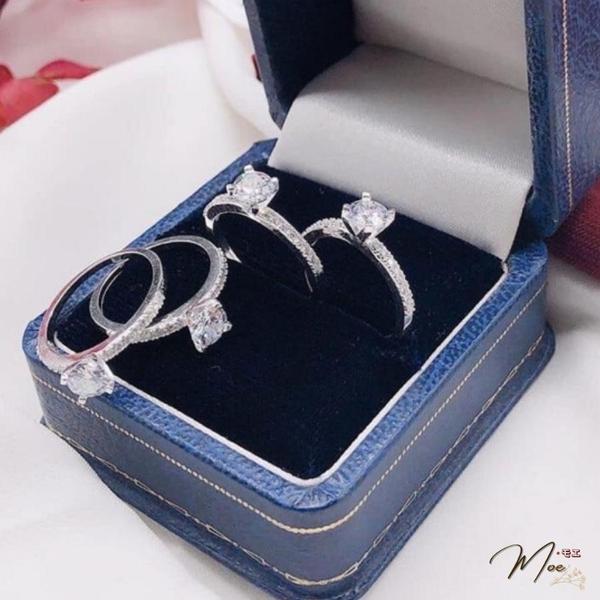 N50 - Nhẫn đá chủ 5ly cầu hôn viền đá