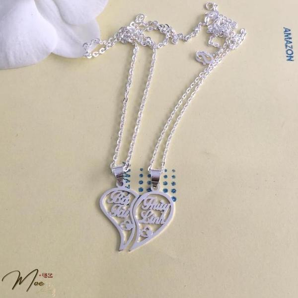 D89 - Dây chuyền đôi nửa trái tim cắt tên chữ (không bán lẻ)