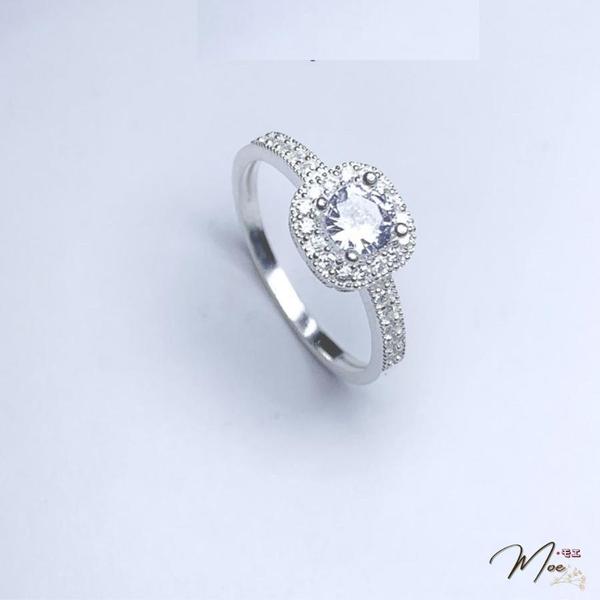 N51 - Nhẫn đá chủ vuông 6ly viền đá