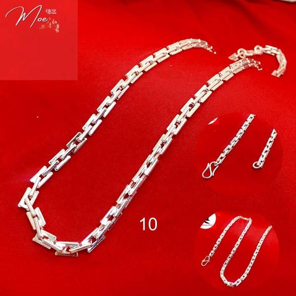 DN7 - Dây chuyền nam dây họng khối vuông