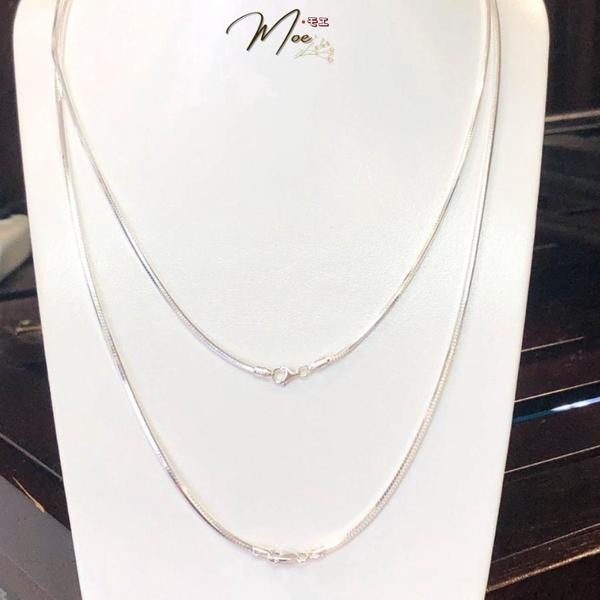 DN13 - Dây chuyền nam lụa bạc dây trơn mảnh (5 chỉ/9 chỉ)