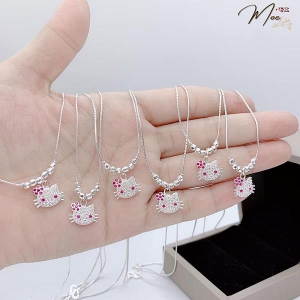 B25 - Dây chuyền Hello Kitty bi bạc