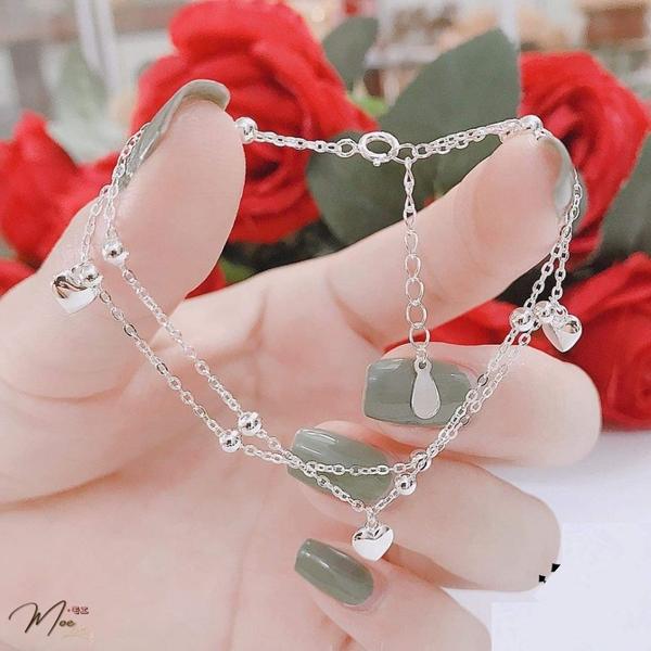 LT40 - Lắc tay trái tim đôi