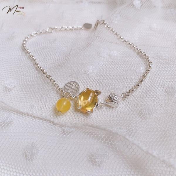 LT18 - Lắc tay hồ ly ngọc đa sắc