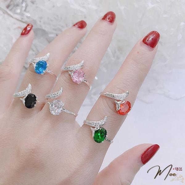 N23 - Nhẫn hồ ly đá màu