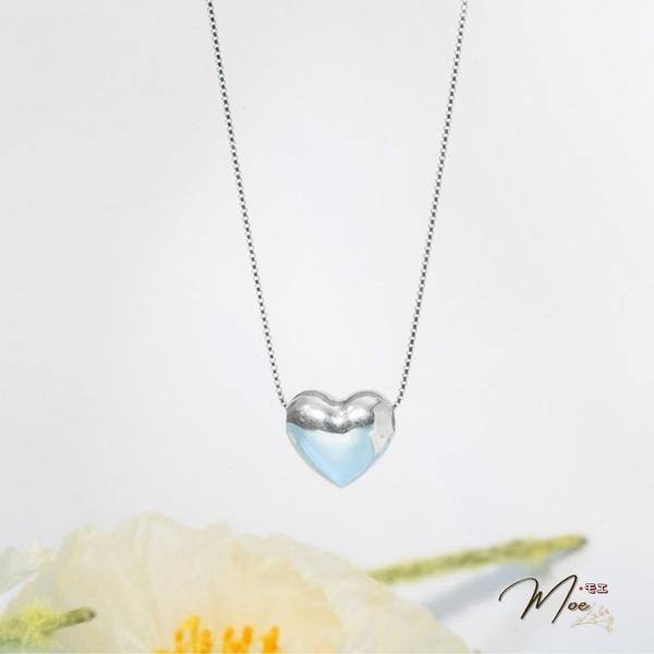 D110- Dây chuyền tim phồng trơn