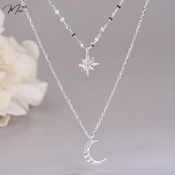 D31 - Dây chuyền Trăng sao kép