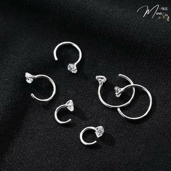 K82 - Khuyên tai đá móc cá tính