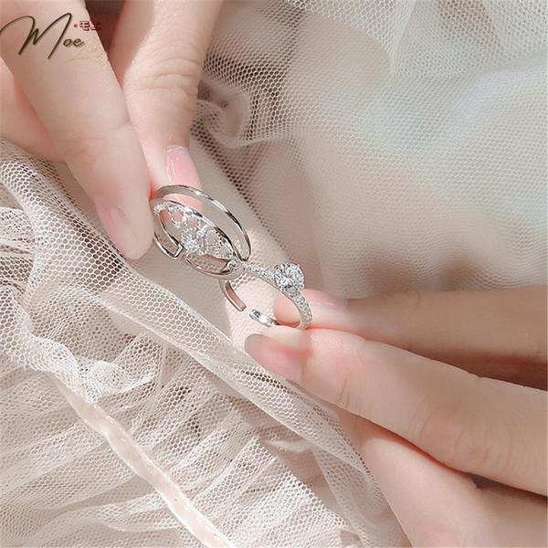 N33 - Set nhẫn vương miện hở